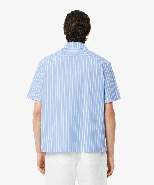 LACOSTE / ラコステ シャツ・ブラウス | ストライプオープンカラーシャツ | 詳細9