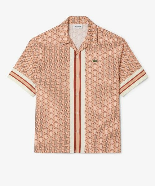 LACOSTE / ラコステ シャツ・ブラウス | モノグラムオープンカラーシャツ | 詳細3