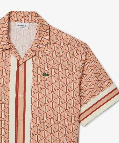 LACOSTE / ラコステ シャツ・ブラウス | モノグラムオープンカラーシャツ | 詳細4