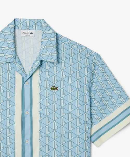 LACOSTE / ラコステ シャツ・ブラウス | モノグラムオープンカラーシャツ | 詳細12