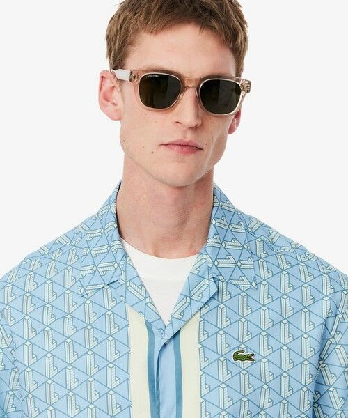 LACOSTE / ラコステ シャツ・ブラウス | モノグラムオープンカラーシャツ | 詳細8