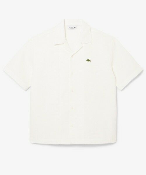 LACOSTE / ラコステ シャツ・ブラウス | ワッフルニットオープンカラーシャツ | 詳細3