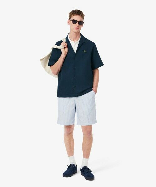 LACOSTE / ラコステ シャツ・ブラウス | ワッフルニットオープンカラーシャツ | 詳細10