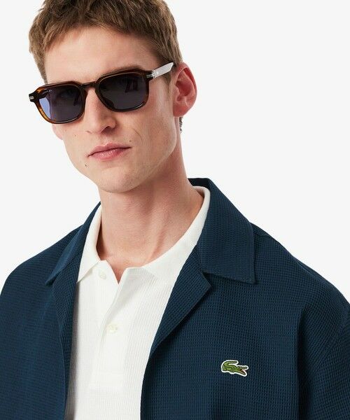 LACOSTE / ラコステ シャツ・ブラウス | ワッフルニットオープンカラーシャツ | 詳細6