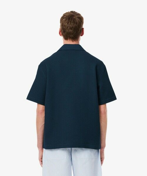LACOSTE / ラコステ シャツ・ブラウス | ワッフルニットオープンカラーシャツ | 詳細7