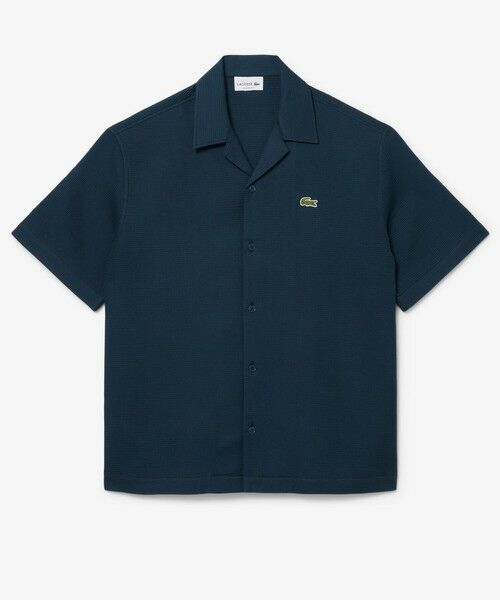 LACOSTE / ラコステ シャツ・ブラウス | ワッフルニットオープンカラーシャツ | 詳細8