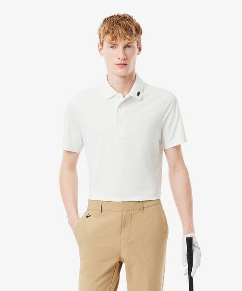 【コンビニ受取対応商品】 カラーワニロゴパッチゴルフポロシャツ （ポロシャツ）｜LACOSTE トップス