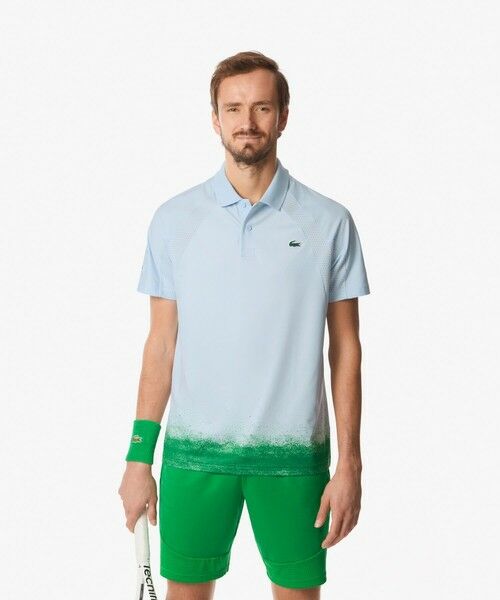 LACOSTE/ラコステ 『メドベージェフ』ウルトラドライ コートデザインポロシャツ ライトブルー 3(日本サイズM) LACOSTE/ラコステ 『メドベージェフ』ウルトラドライ コートデザインポロシャツ ライトブルー 3(日本サイズM)