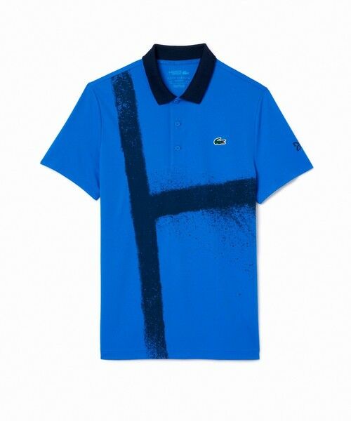 LACOSTE/ラコステ UPF50 UVカット『ジョコビッチ』コートライン ウルトラドライポロシャツ ブルー 3(日本サイズM) LACOSTE/ラコステ UPF50 UVカット『ジョコビッチ』コートライン ウルトラドライポロシャツ ブルー 3(日本サイズM)