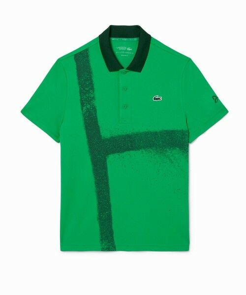 LACOSTE/ラコステ UPF50 UVカット『ジョコビッチ』コートライン ウルトラドライポロシャツ グリーン 3(日本サイズM) LACOSTE/ラコステ UPF50 UVカット『ジョコビッチ』コートライン ウルトラドライポロシャツ グリーン 3(日本サイズM)