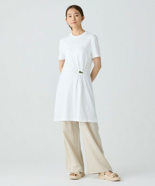 【新品】LACOSTE×SWAROVSKI ニットワンピース ワニロゴ 38 美品】LACOSTE ワニロゴ 38 M ロングワンピース ネイビー - メルカリ