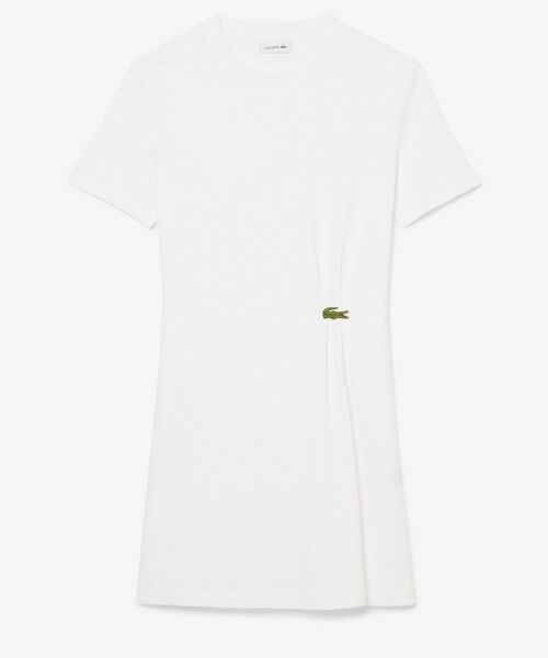 LACOSTE ラコステ ロングワンピース ワニ フレア ベルト Aライン 38 LACOSTE ラコステ ロングワンピース ワニ フレア ベルト Aライン 38