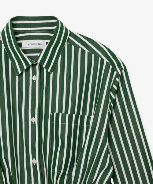 LACOSTE / ラコステ ミニ丈・ひざ丈ワンピース | ストライプシャツドレス / ワンピース | 詳細1