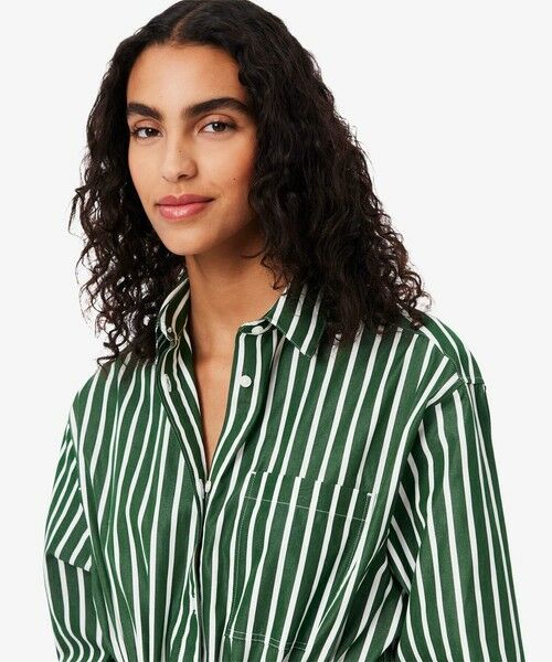 LACOSTE / ラコステ ミニ丈・ひざ丈ワンピース | ストライプシャツドレス / ワンピース | 詳細5