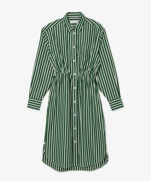 LACOSTE/ラコステ ストライプシャツドレス / ワンピース グリーン 38(L) LACOSTE/ラコステ ストライプシャツドレス / ワンピース グリーン 38(L)