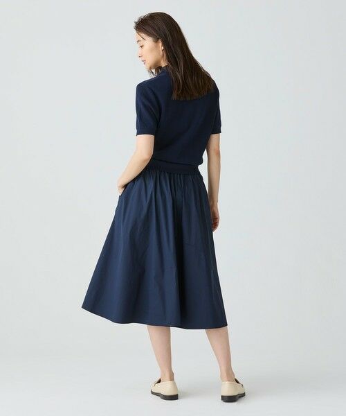 LACOSTE / ラコステ ミニ丈・ひざ丈ワンピース | 異素材切り替え コンビネーションマテリアルポロドレス フレア ポロワンピース | 詳細3