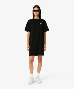 ※LACOSTE ラコステ半袖ワンピース 40サイズロング丈 ベルト付き LACOSTE - ※LACOSTE ラコステ半袖ワンピース 40サイズロング丈
