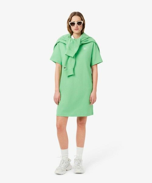 #Lacoste ポロワンピース 明るい緑　styled in France LACOSTE ワンピース LACOSTE/ポロワンピース : ZOZOTOWN Yahoo