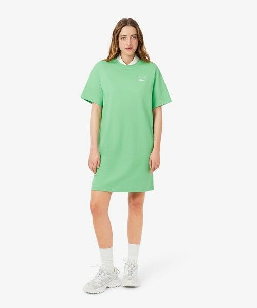 ラコステ　テニスワンピース　34（日本S またはXS） ローウエストポロドレス （ミニ丈・ひざ丈ワンピース）｜LACOSTE