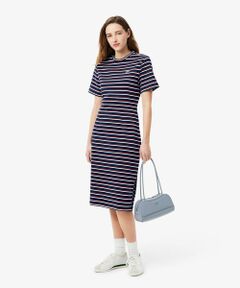 別注】LACOSTE / ボーダー ハーフスリーブ ドレス（ワンピース
