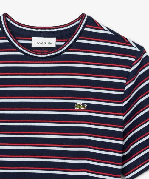 LACOSTE / ラコステ ロング・マキシ丈ワンピース | バイカラーボーダーTシャツドレス / フレアワンピース | 詳細4