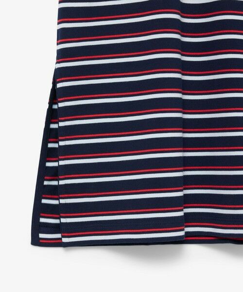 LACOSTE / ラコステ ロング・マキシ丈ワンピース | バイカラーボーダーTシャツドレス / フレアワンピース | 詳細5
