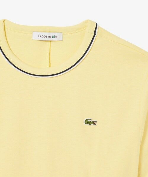 LACOSTE / ラコステ ロング・マキシ丈ワンピース | 配色ラインドリブTシャツドレス ワンピース | 詳細10