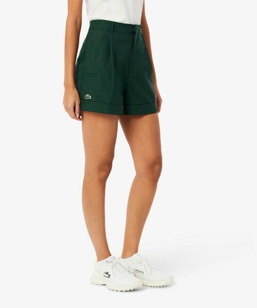 LACOSTE/ラコステ 速乾 ウィメンズ ハイストレッチ ウルトラドライゴルフショーツ モスグリーン 38(L) LACOSTE/ラコステ 速乾 ウィメンズ ハイストレッチ ウルトラドライゴルフショーツ モスグリーン 38(L)