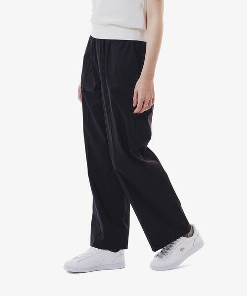 LACOSTE/ラコステ センタープレスワイドイージーパンツ ワイドパンツ ブラック 38(L) LACOSTE/ラコステ センタープレスワイドイージーパンツ ワイドパンツ ブラック 38(L)