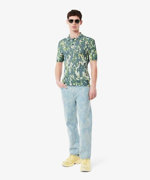 LACOSTE / ラコステ デニムパンツ | オールオーバーレザープリントデニムパンツ | 詳細1