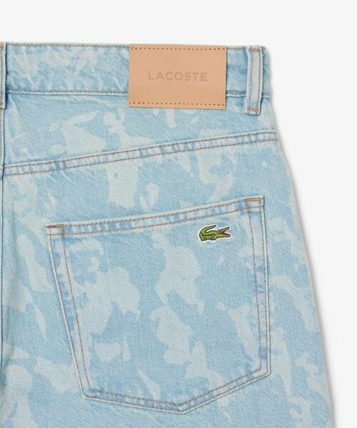 LACOSTE / ラコステ デニムパンツ | オールオーバーレザープリントデニムパンツ | 詳細5