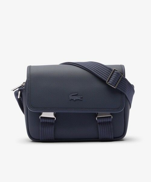 LACOSTE/ラコステ メンズクラシック ミニメッセンジャーバッグ ネイビー FREE LACOSTE/ラコステ メンズクラシック ミニメッセンジャーバッグ ネイビー FREE