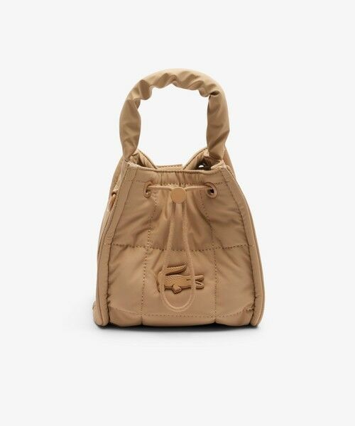 【美品】LACOSTE ラコステ キルティングショルダーバッグ ラコステ LACOSTE ナイリア キルティングショルダーバッグ