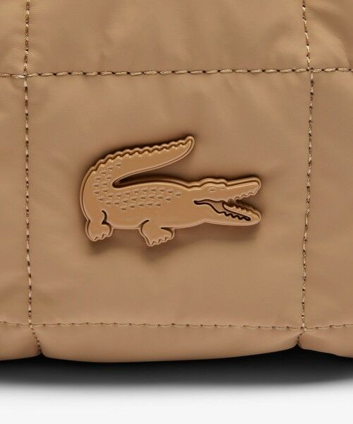 【美品】LACOSTE ラコステ キルティングショルダーバッグ セール】 ナイリア キルティングバケットショルダーバッグ 巾着