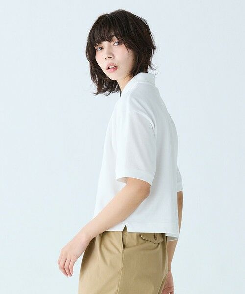 LACOSTE / ラコステ ポロシャツ | ヘビーウェイト鹿の子 ワイド クロップド丈 半袖ポロシャツ | 詳細2