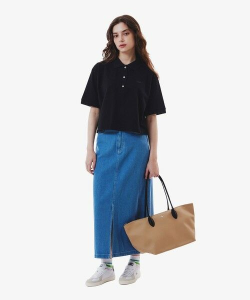 LACOSTE / ラコステ ポロシャツ | ヘビーウェイト鹿の子 ワイド クロップド丈 半袖ポロシャツ | 詳細19