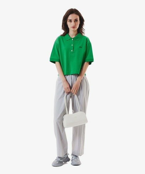 LACOSTE / ラコステ ポロシャツ | ヘビーウェイト鹿の子 ワイド クロップド丈 半袖ポロシャツ | 詳細20
