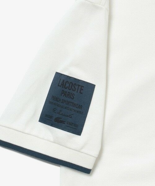 LACOSTE / ラコステ ポロシャツ | スリーブネームパッチ 配色ライン鹿の子地ポロシャツ | 詳細10