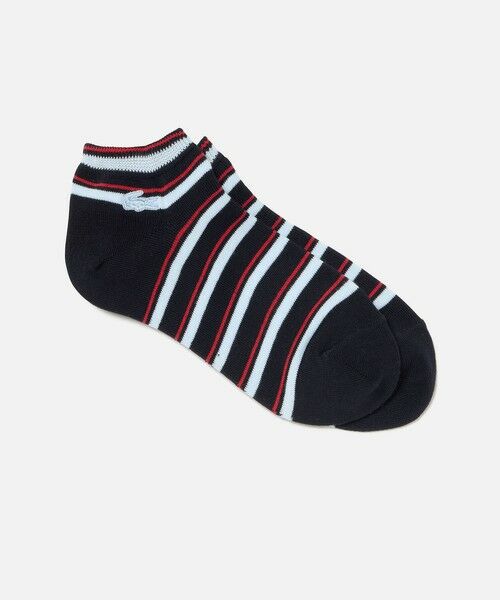 LACOSTE/ラコステ ウィメンズマルチボーダーアンクルソックス ネイビー 24.0cm LACOSTE/ラコステ ウィメンズマルチボーダーアンクルソックス ネイビー 24.0cm