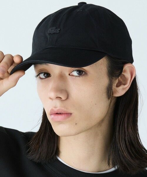LACOSTE/ラコステ バイオウォッシュ6パネルキャップ ブラック 58.0cm LACOSTE/ラコステ バイオウォッシュ6パネルキャップ ブラック 58.0cm