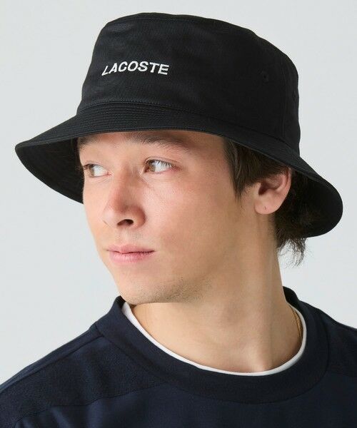LACOSTE × SUPREME バケットハット ブラック Supreme 美品・シュプリーム ラコステ/Lacoste・18SS Velour