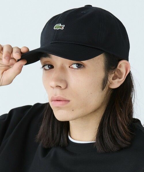LACOSTE/ラコステ ワンポイントワニロゴキャップ ブラック 58.0cm LACOSTE/ラコステ ワンポイントワニロゴキャップ ブラック 58.0cm