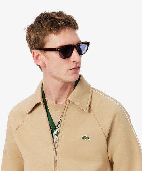 LACOSTE / ラコステ カーディガン・ボレロ | ショルダーテーピングダブルフェイススェットブルゾン | 詳細1