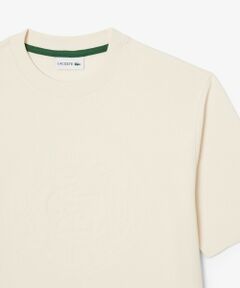 LACOSTE / ラコステ スウェット | 裏パイル グラフィック刺繍 トーン・オン・トーンステッチ半袖スウェット