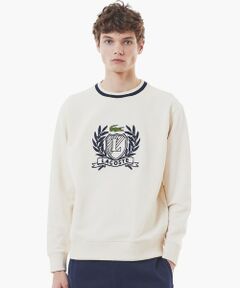 【美品】ラコステ　ネームジャカードモックネックスウェット トレーナー　size5 LACOSTE（ラコステ）の「ネームジャカードモックネック