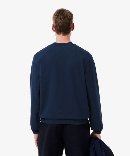 【試着のみ】LACOSTE ネイビー スウェット US M LACOSTE ラコステ プレミアムスウェット トレーナー メンズ