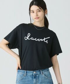 LACOSTE / ラコステ Tシャツ | 【オンライン限定】LACOSTE スクリプトネームロゴ  ルーズシルエットハーフスリーブTシャツ