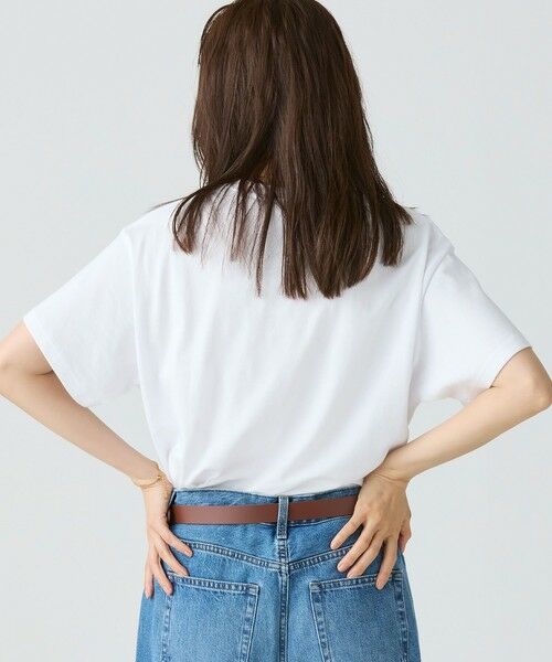 LACOSTE / ラコステ Tシャツ | 【オンライン限定】LACOSTE スクリプトネームロゴ  ルーズシルエットハーフスリーブTシャツ | 詳細3