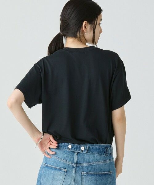 LACOSTE / ラコステ Tシャツ | 【オンライン限定】LACOSTE スクリプトネームロゴ  ルーズシルエットハーフスリーブTシャツ | 詳細8