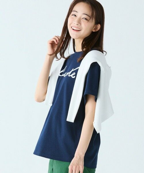 LACOSTE / ラコステ Tシャツ | 【オンライン限定】LACOSTE スクリプトネームロゴ  ルーズシルエットハーフスリーブTシャツ | 詳細11